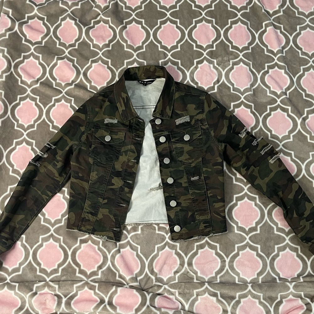 Camouflage Denim Jacket